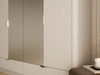 Kleiderschrank mit Spiegel Latina Beige