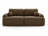 Sofa mit Schlaffunktion und Bettkasten Aurio Braun