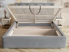 Polsterbett mit Bettkasten und Lattenrost 140x200 Tasso Grau