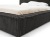 Polsterbett mit Bettkasten und Lattenrost 180x200 Lago Schwarz