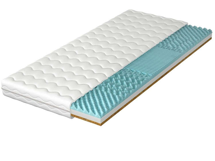Schaumstoffmatratze mit profilierter Schaumlage und Kokosmatte Sena 140x200