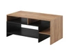  Stilvoll Wohnzimmer-Set Alvano Eiche craft, Schwarz