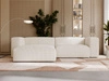 Ecksofa L-Form Links Moderne Cord Ecksofa Landi Beige