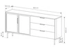 Wohnzimmer-Set Lumina Eiche Dunin