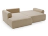 Ecksofa L-Form mit Schlaffunktion und Bettkasten Savana Bis Beige 