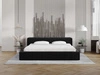 Polsterbett mit Bettkasten und Lattenrost 120x200 Lipari Schwarz