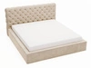 Polsterbett mit Bettkasten und Lattenrost 200x200 Apollo Beige
